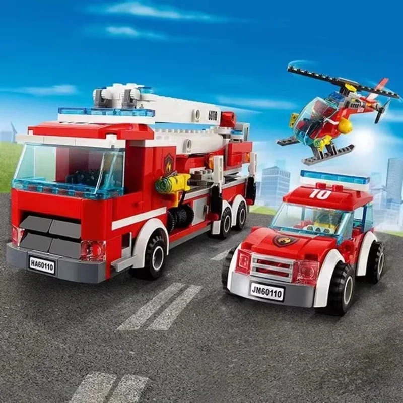 City Fire Station Helicopter T - Lego Set City ulasan dan harga