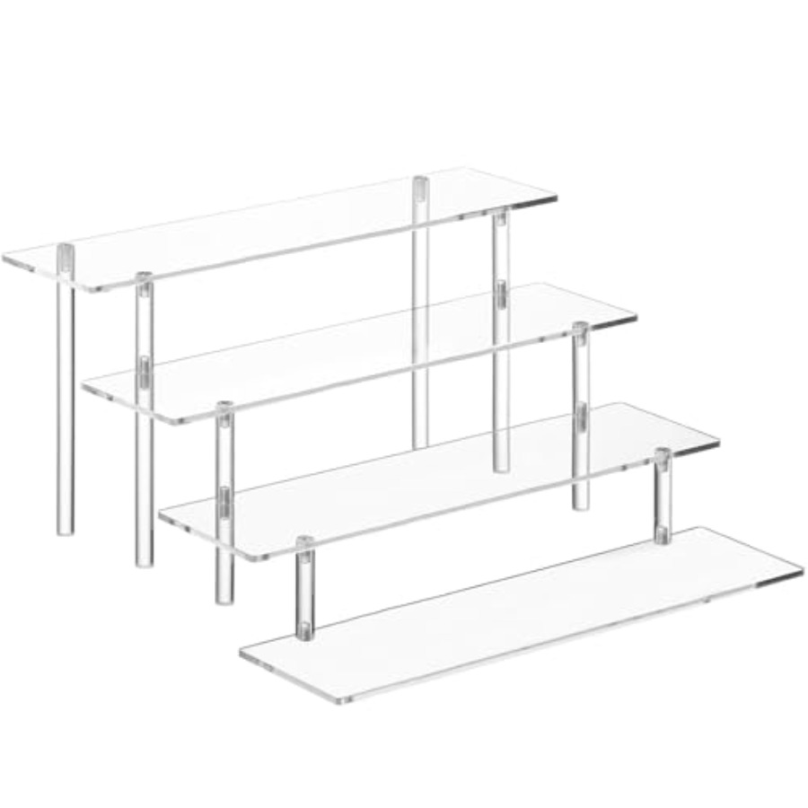 4 Tier Acrylic Perfume Organiz - Pop Display Shelf ulasan dan harga