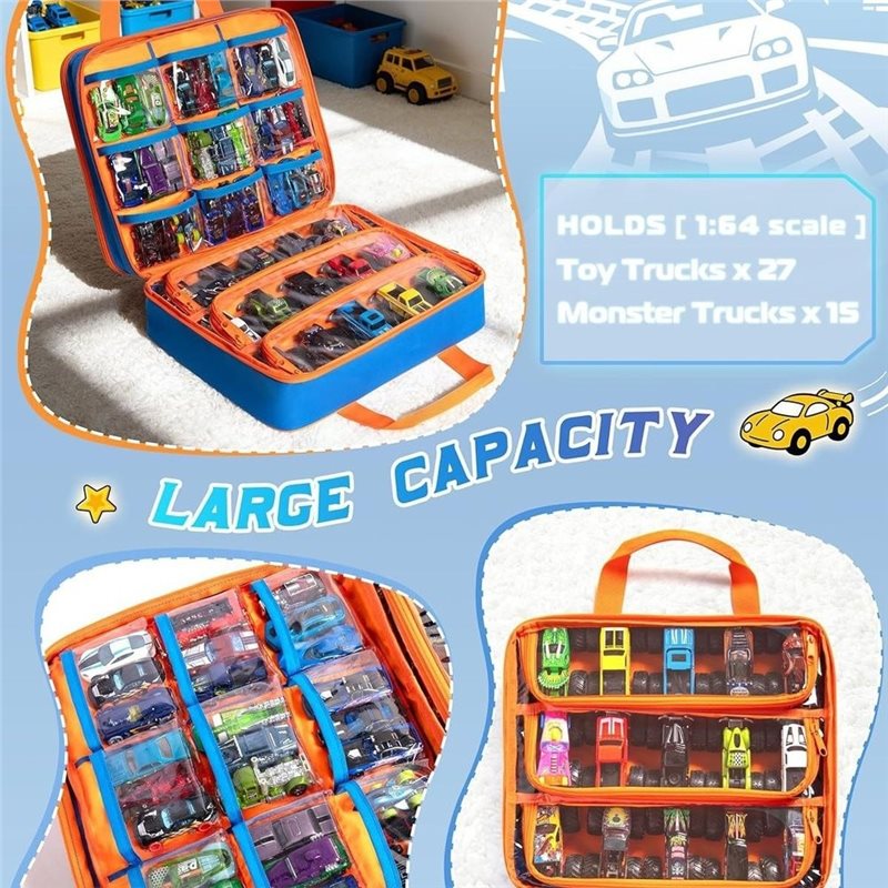 MACH- Truck Storage Case With  - Hot Wheels Car Monster Trucks ulasan dan harga