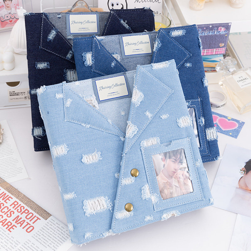 Large A5 Distressed Denim Card - Pokemon Binder Card ulasan dan harga