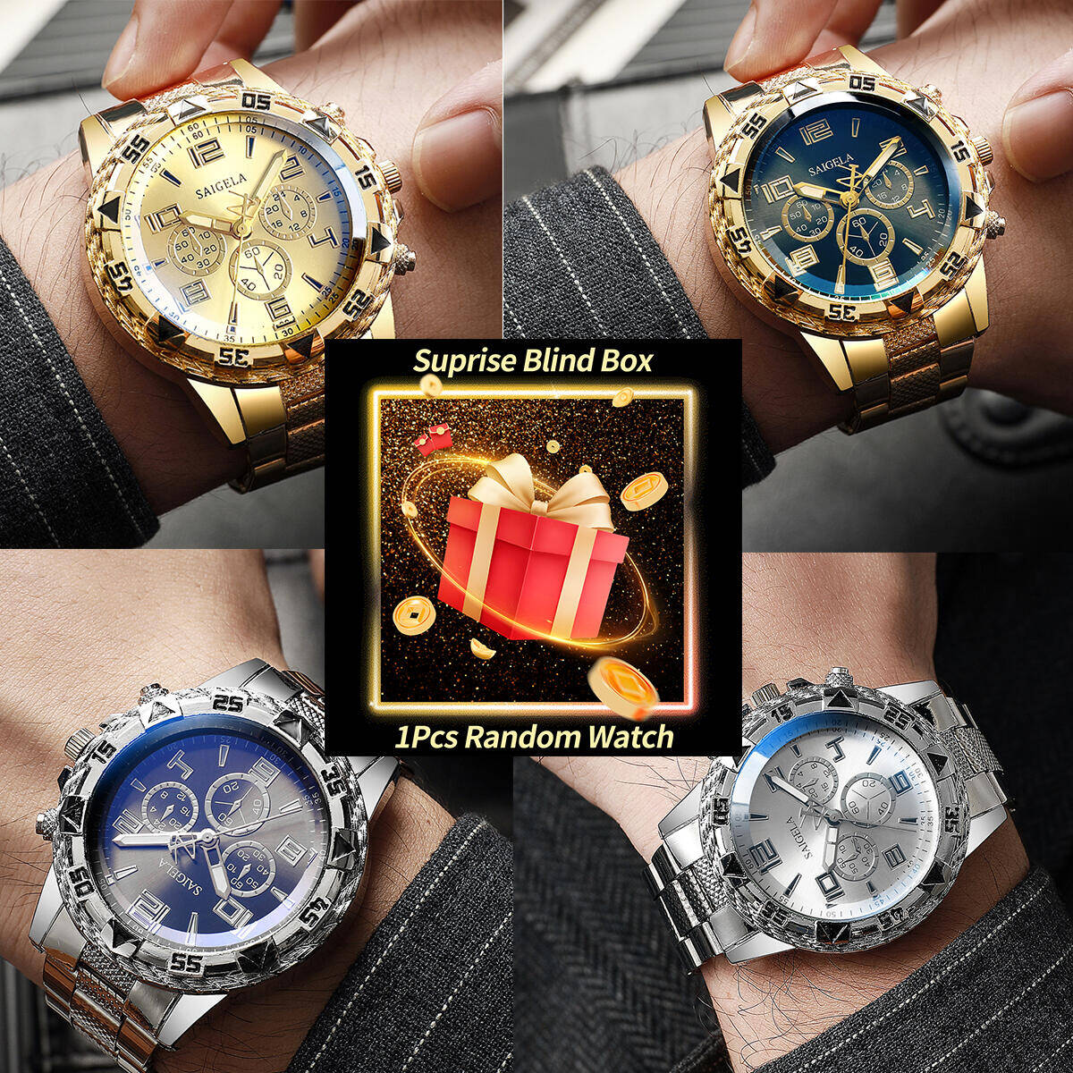 1PC Surprise Mystery Watch Bli - Mystery Box Blind Bag ulasan dan harga
